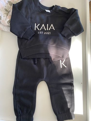 Customer photo review of MLW By Design - Established Personalised Tracksuit | Black