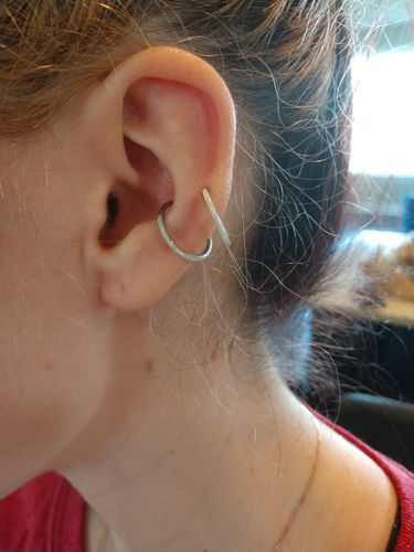 Customer photo review of Opal Hinged Ring