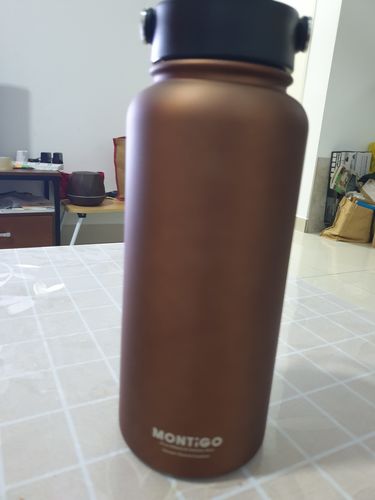 Customer photo review of Metallic Ace Bottle Brass/Pink Mauve 950ml (32oz) 2-Pack Bundle
