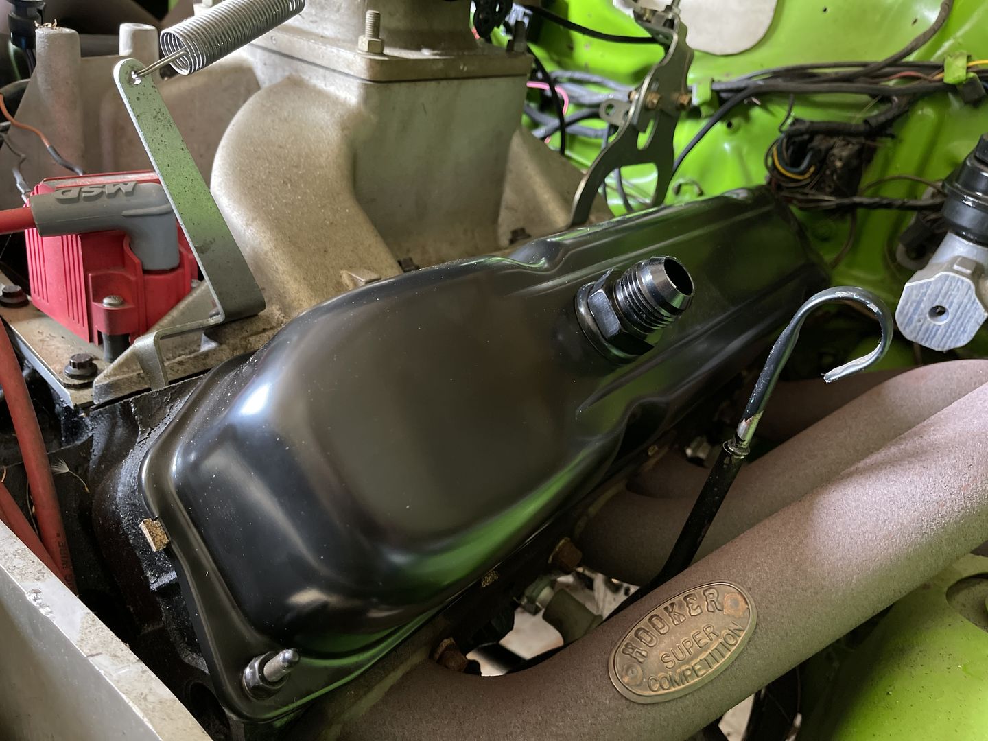 Customer photo review of SBC 12AN Valve Cover Adapter Fittings for Push-In Grommet (Pair) 34-00032