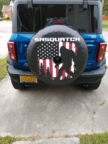 Customer photo review of Bigfoot or Sasquatch American Flag