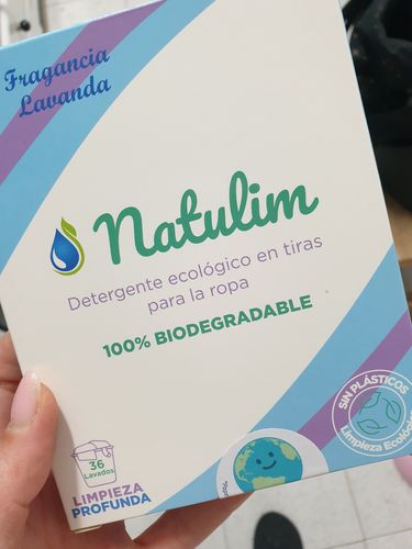 Customer photo review of Eco-Tiras de Detergente 40 lavados Natulim