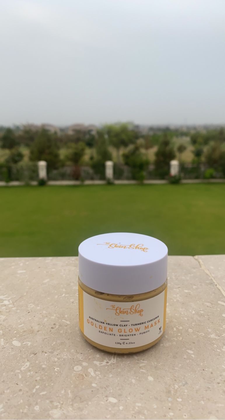 Customer photo review of Golden Glow Mask