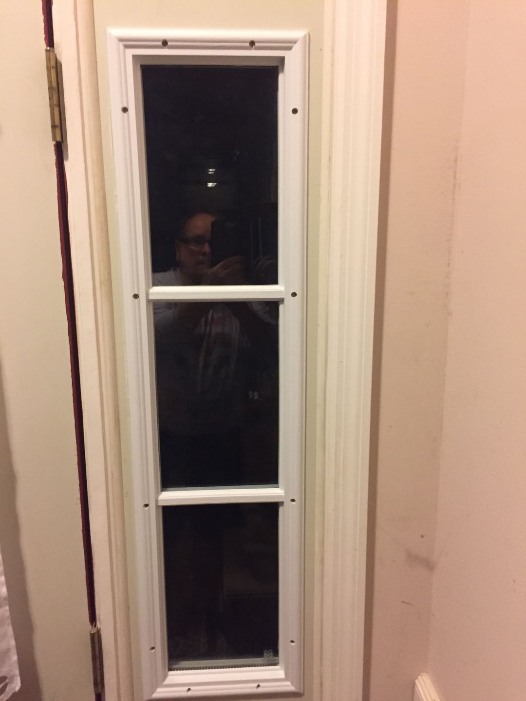 Customer photo review of Clear 3 Lite Glass and Frame Kit (Half Sidelite 8" x 36" Glass Size)