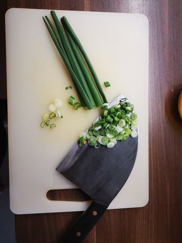 Customer photo review of Handgeschmiedetes Kochmesser - Serbian Style Black