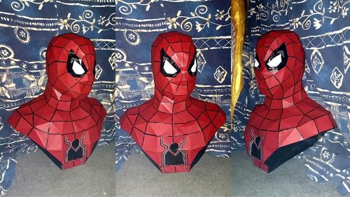 Customer photo review of Patrons Buste Spiderman (pdf)