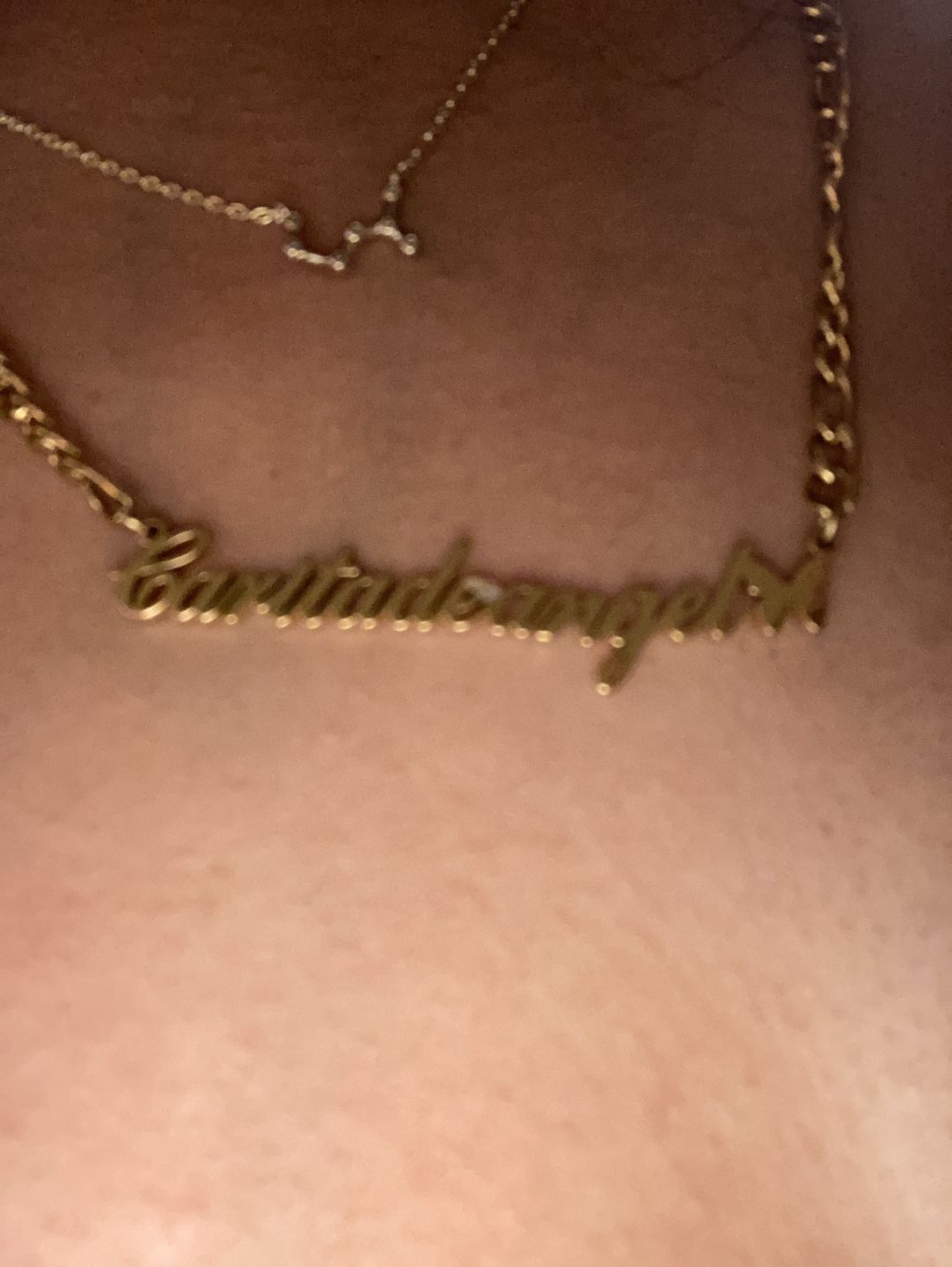 Customer photo review of Butterfly Name Necklace