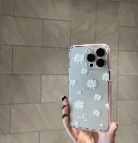 Customer photo review of Personalised Vintage Daisy Protective iPhone Case