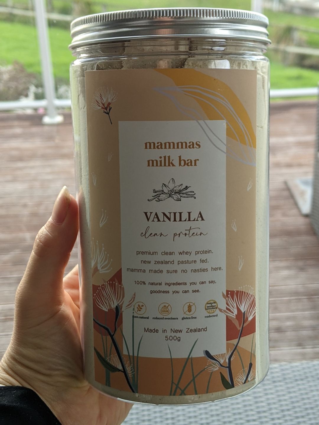 Customer photo review of Vanilla Premium Whey Protein