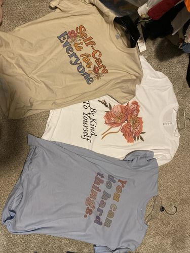 Customer photo review of Mystery T-Shirt