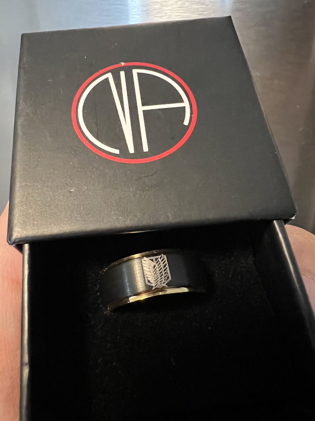 Customer photo review of [Limited Edition] 18K Gold Plated Wings of Freedom