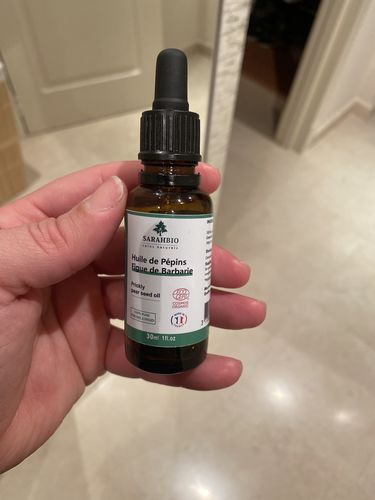 Customer photo review of Sarahbio - huile de pépins de figue de barbarie - 30 mL