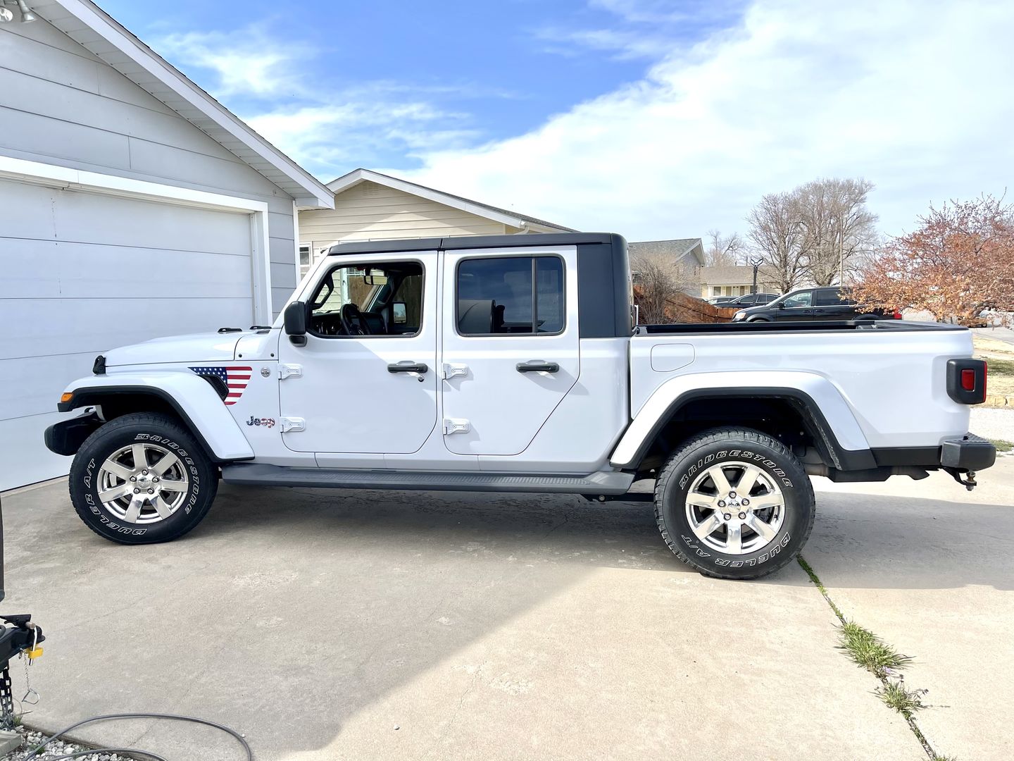 Customer photo review of FLAG - Fender Vent Premium Wrap Decal for Wrangler and Gladiator