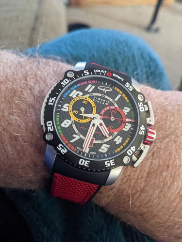 Customer photo review of Torque - Red Stainless Steel Swiss Sport Chrono Watch