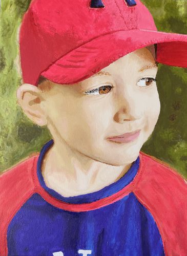 Customer photo review of Custom Paint by Numbers Kit