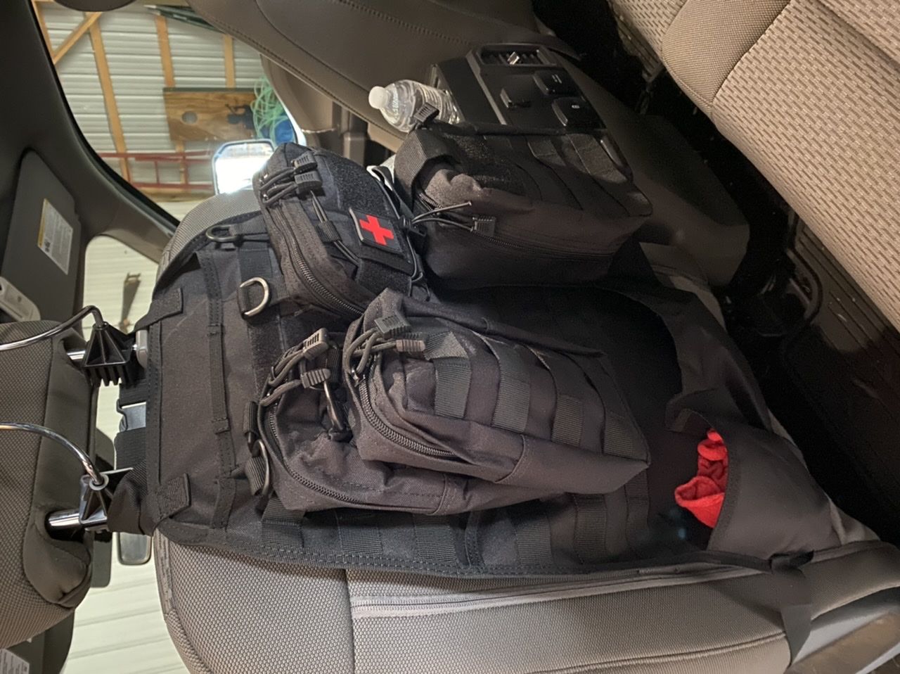 Customer photo review of Tactical MOLLE Seat Organizer v2