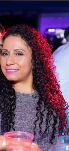 Customer photo review of Curly Ash Blonde