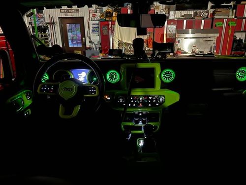 Customer photo review of Turbo Air AC Vent w/ Ambient Light for 18-21 Jeep Wrangler JL & Gladiator JT