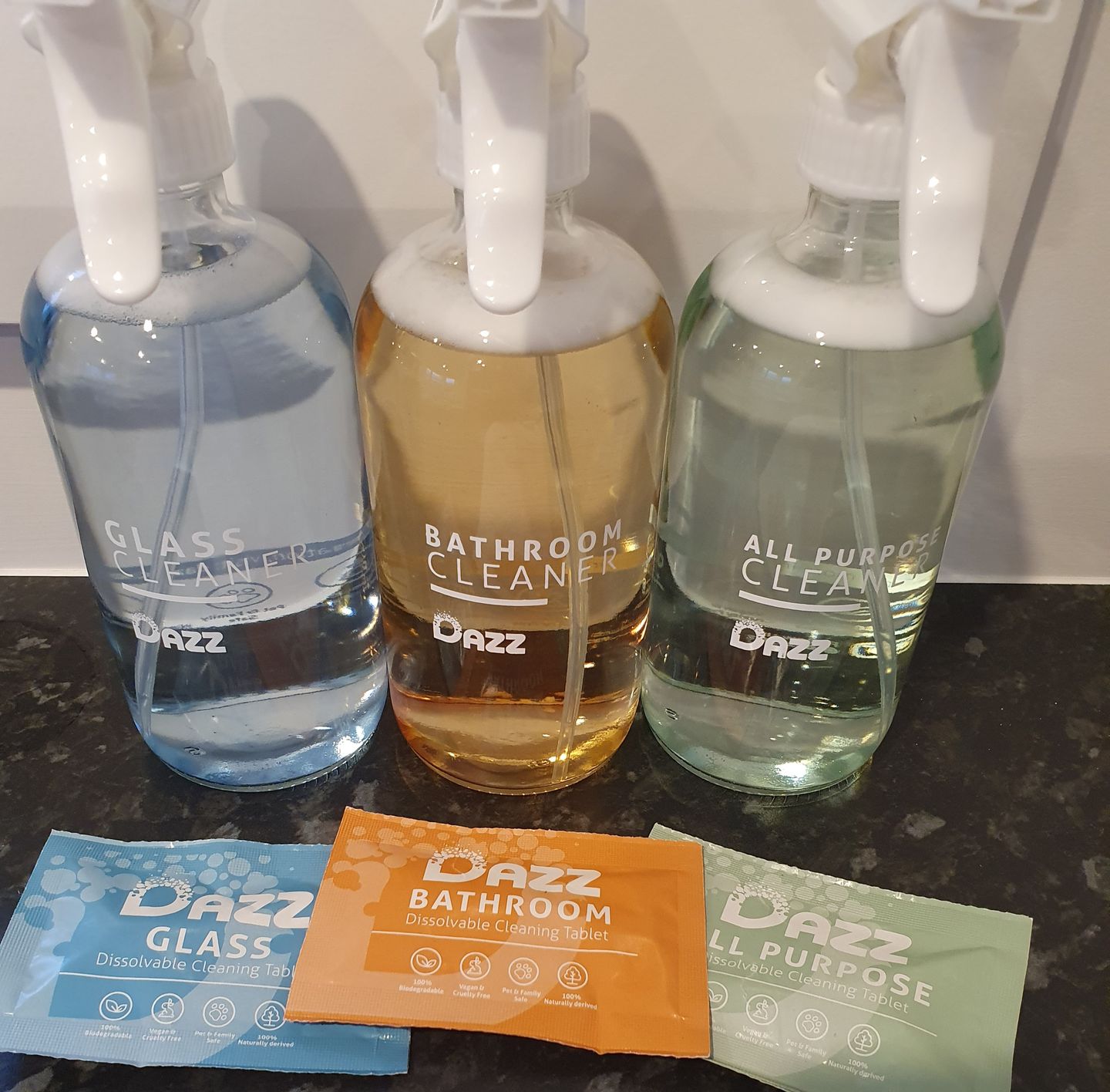 Customer photo review of Dazz Window & Glass Cleaner [Refill Tablets]