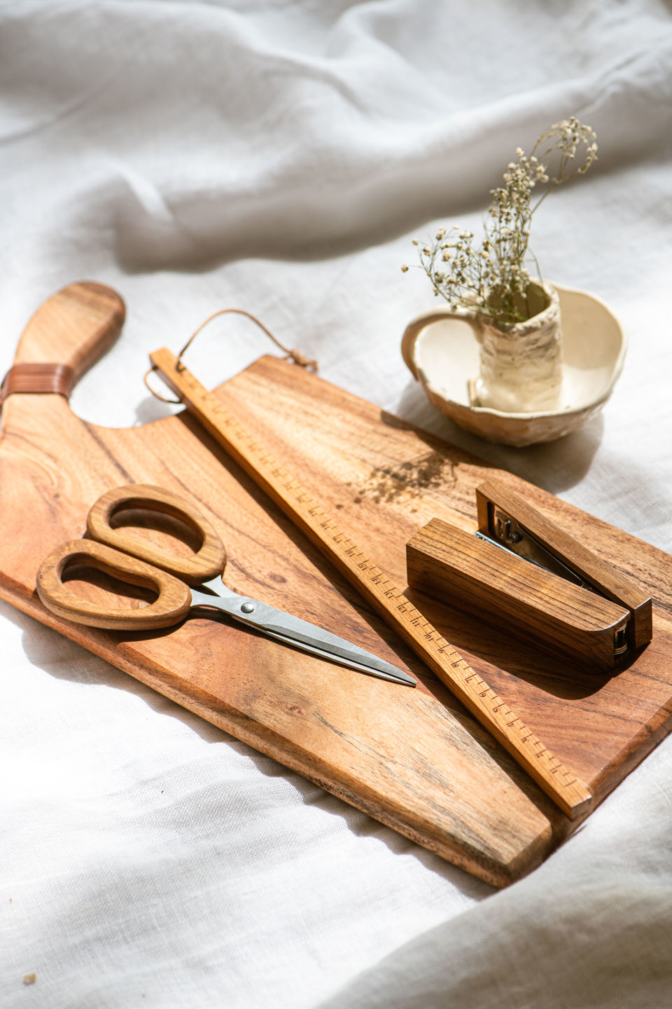 Customer photo review of Stapler - Teak Wood