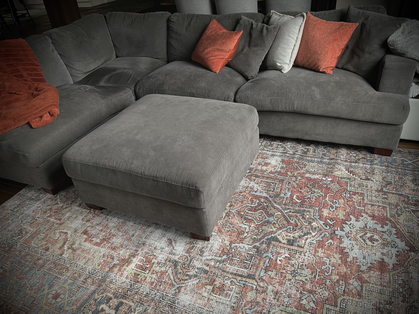 Customer photo review of Sophia Heritage Rust Rug