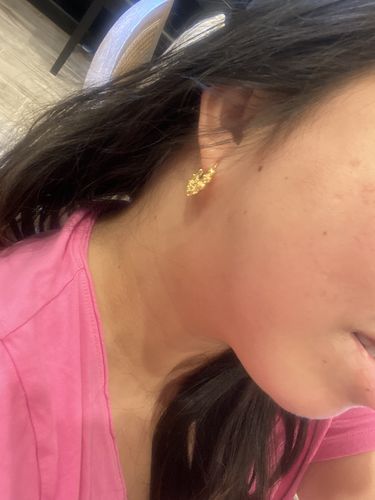 Customer photo review of Fatima Creolla Earrings