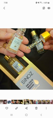 Customer photo review of 24K Gold Eye Serum