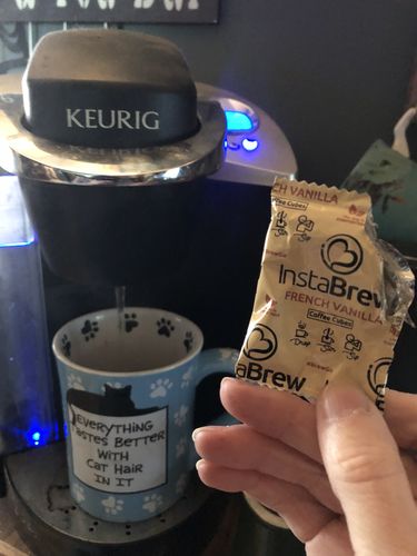Customer photo review of InstaBrew Coffee Sample (FREE with Survey)!