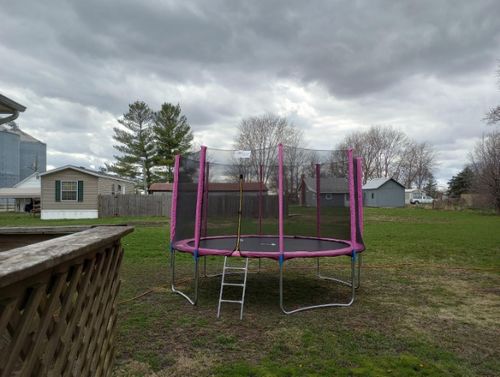 Customer photo review of Kangaroo Hoppers 12FT Round Kids Trampoline