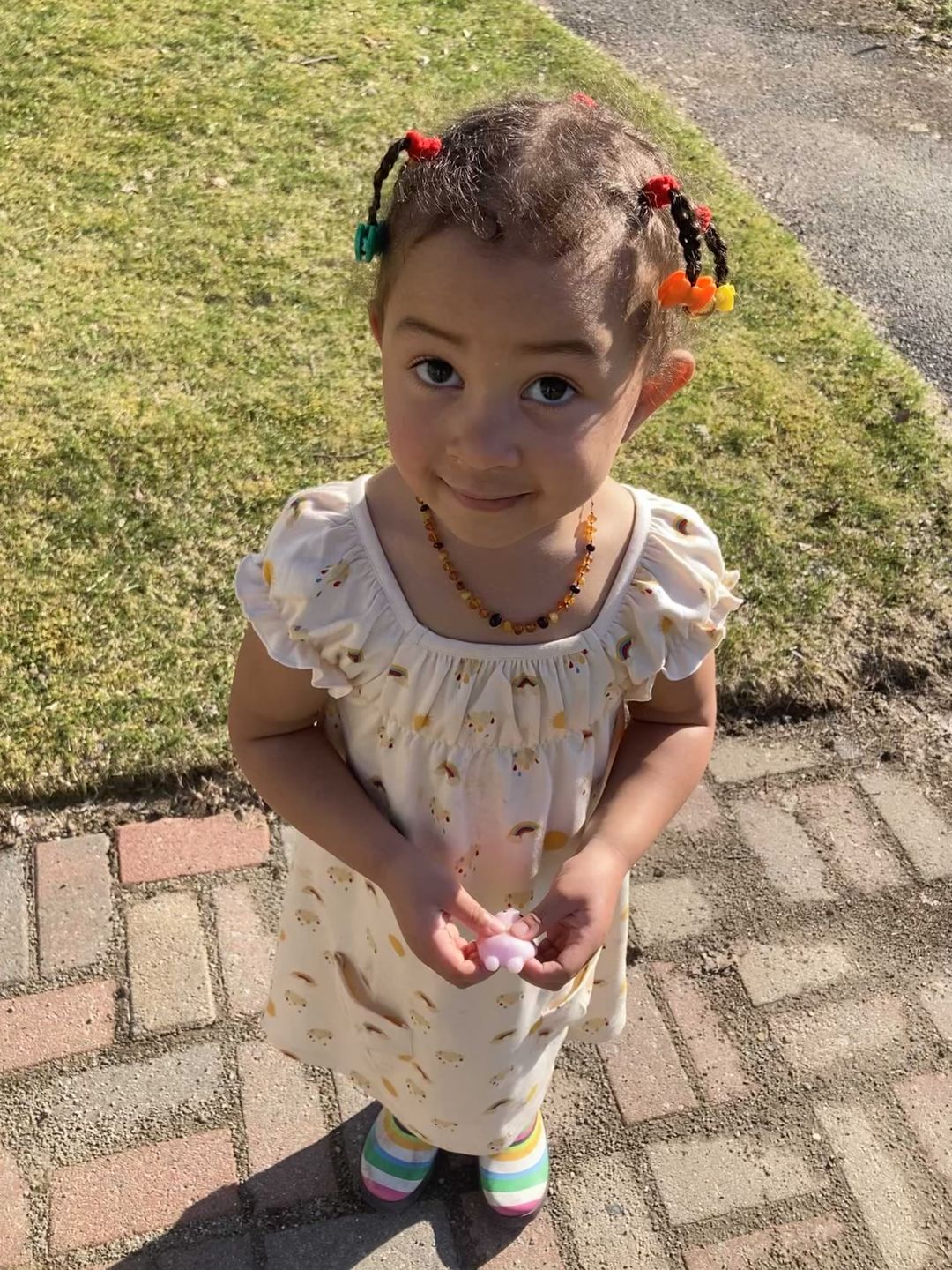 Customer photo review of Sunshine & Rainbows Pocket Playdays Dress