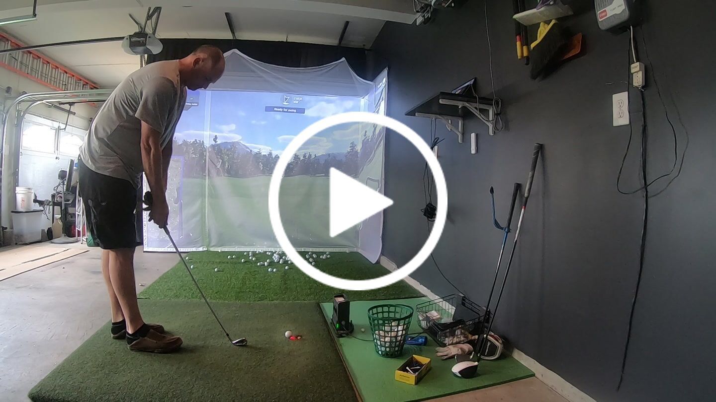 Customer video review of HomeCourse Pro 180 Retractable Golf Simulator Screen
