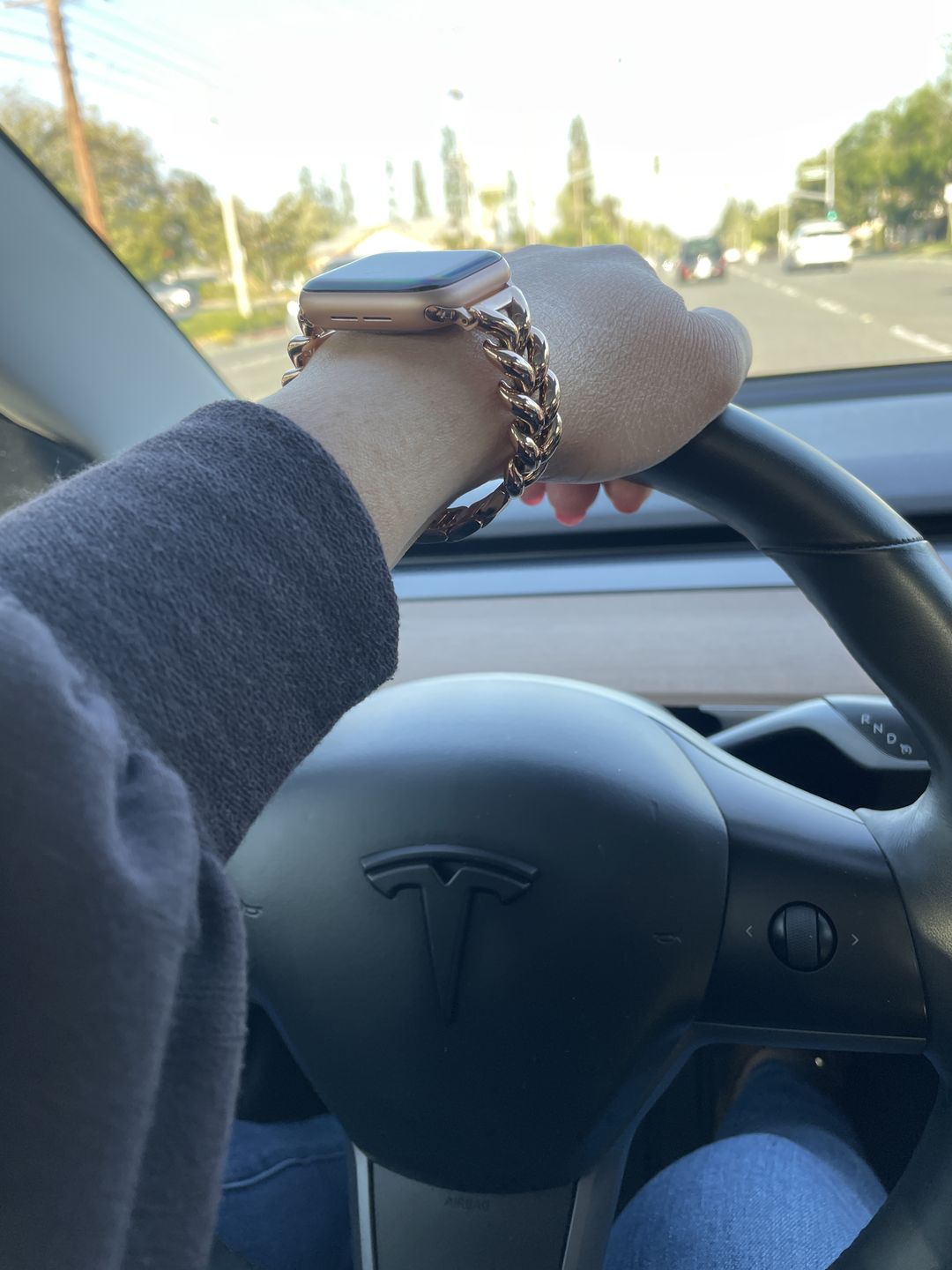Customer photo review of Herringbone Band for the Apple Watch