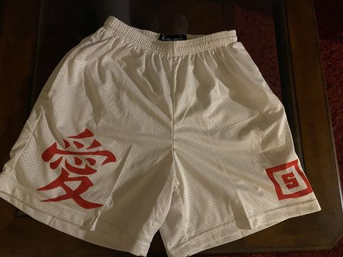 Customer photo review of Anime Mesh Shorts - Sand