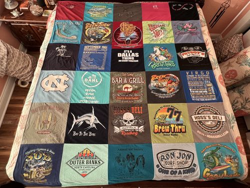 Customer photo review of Classic T-Shirt Blanket