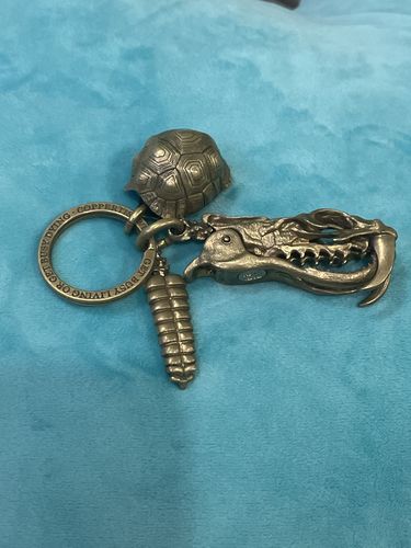Customer photo review of Rattlesnake Keychain  | Brass
