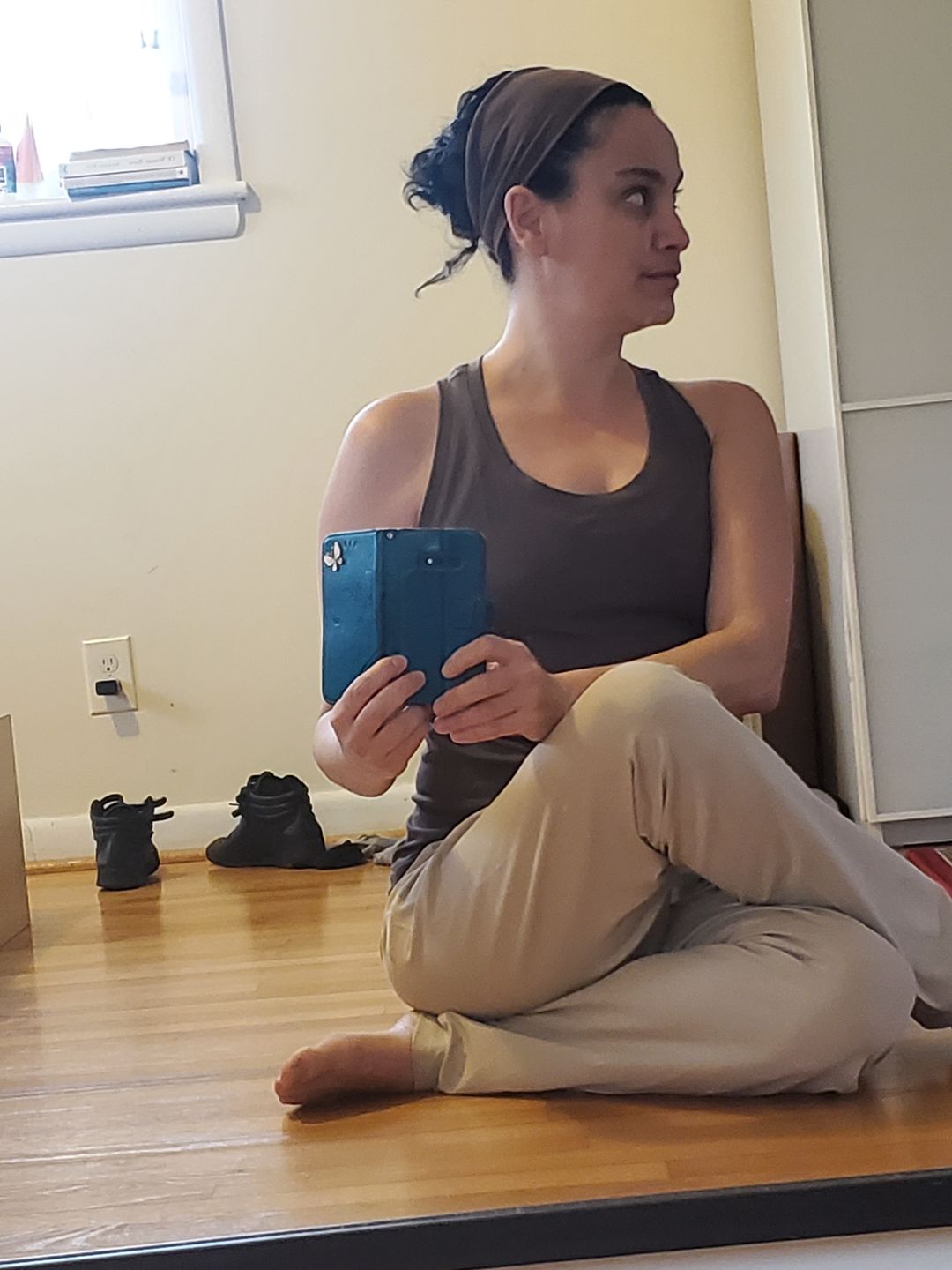 Customer photo review of Soft Modal Racer Tank Top