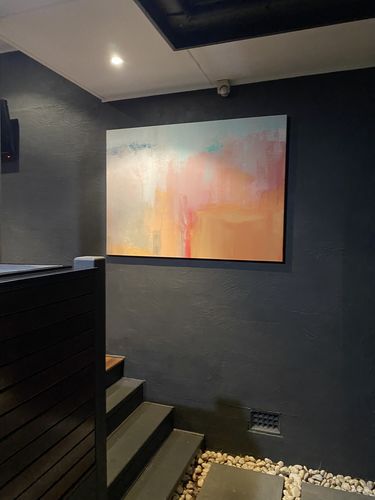 Customer photo review of Faded Glory - Edie Fogarty - Original Abstract Painting Stretched Canvas Wall Art Print