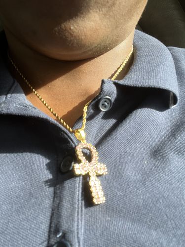 Customer photo review of Layered ANKH Chain