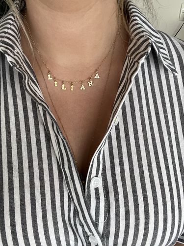 Customer photo review of Name Me Necklace