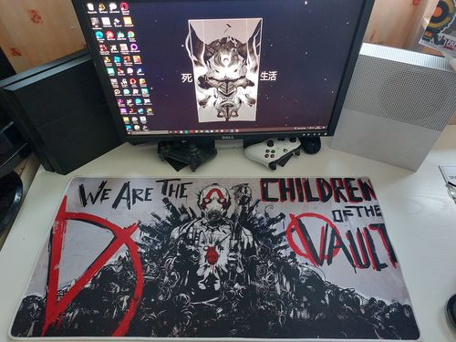 Customer photo review of Extended Medium Custom Mousepad