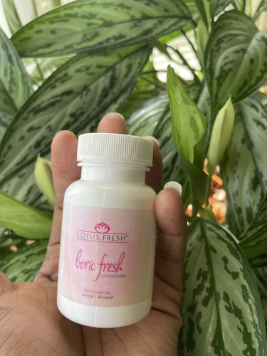 Customer photo review of Boric Fresh Suppositories