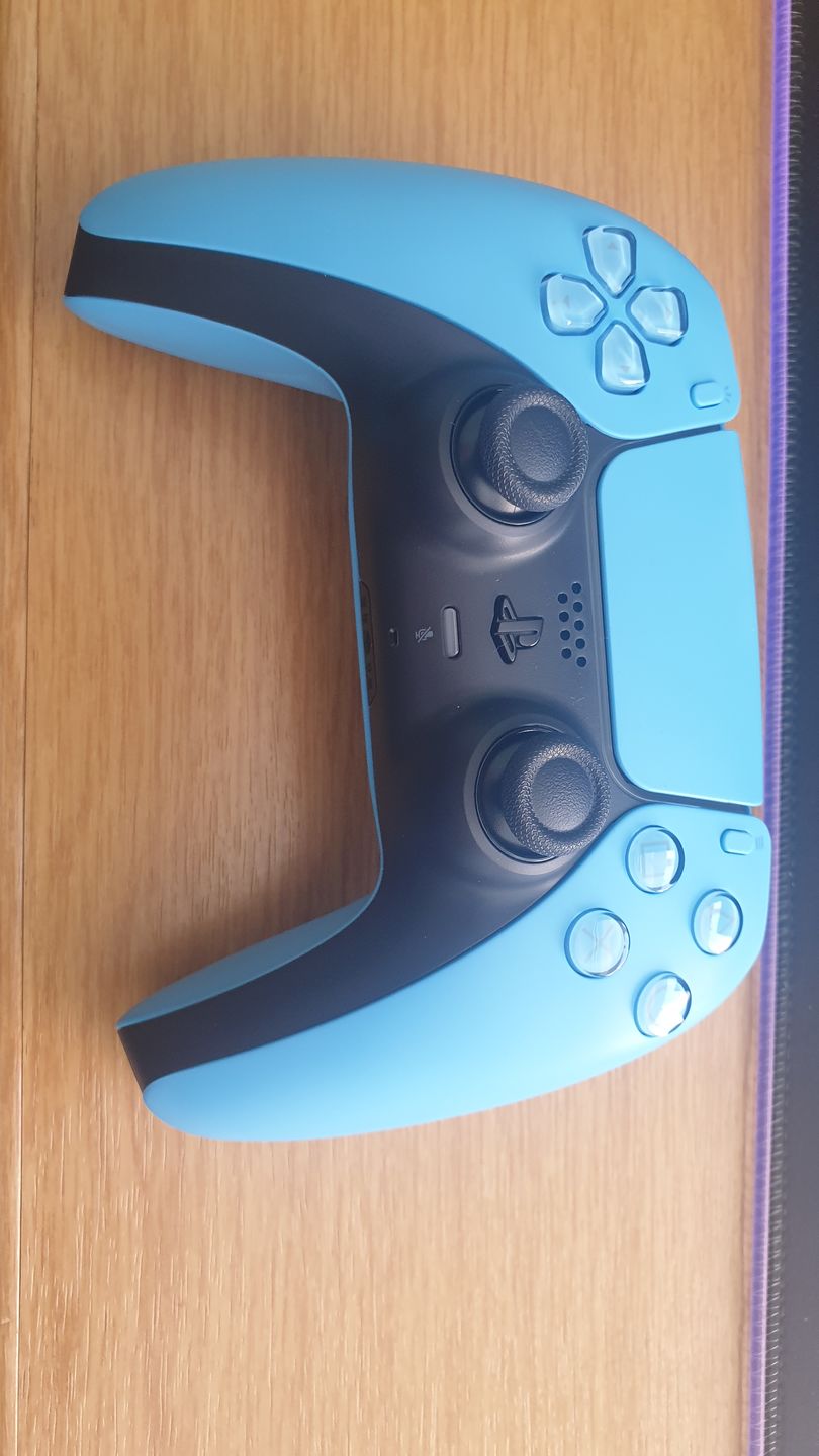 Customer photo review of PlayStation 5 (PS5) DualSense Wireless Controller - Starlight Blue