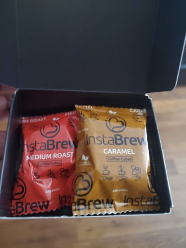 Customer photo review of InstaBrew Coffee Sample (FREE with Survey)!