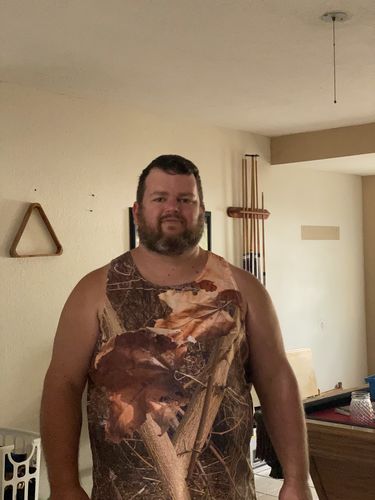 Customer photo review of Hunting Camo Pattern Print Men's Tank Top