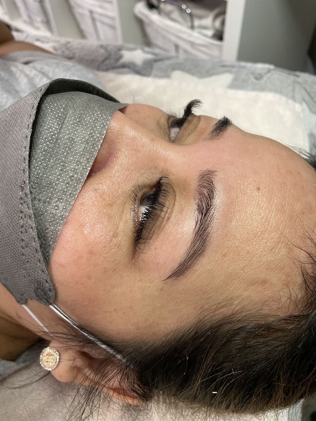 Customer photo review of Super Easy Fan Lash Extensions 0.05mm