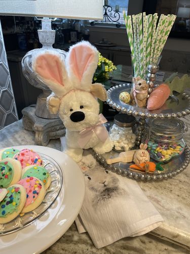 Customer photo review of 9” Ralph Dog with Bunny Ears