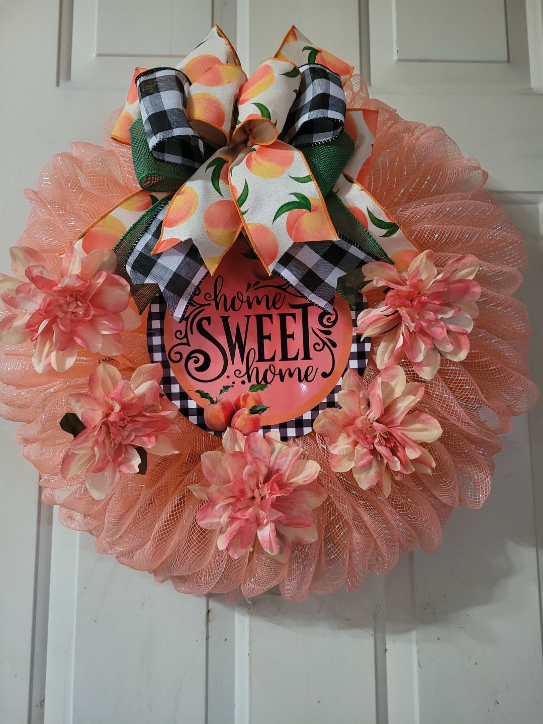 Customer photo review of Mounting Squares Bag of 100 - DECOE-002, attach a wreath sign, sign attachment