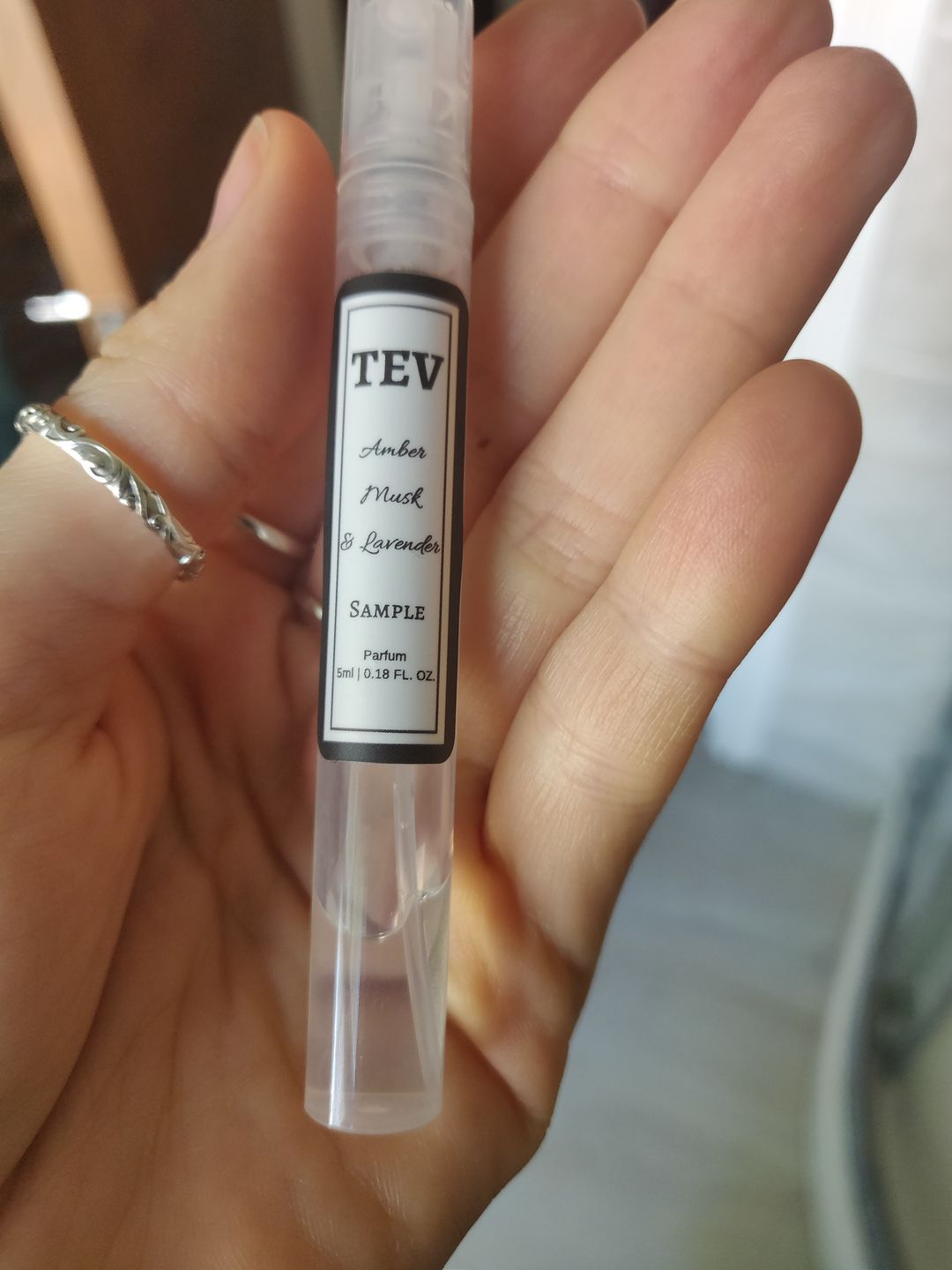 Customer photo review of Amber Musk & Lavender Eau De Parfum