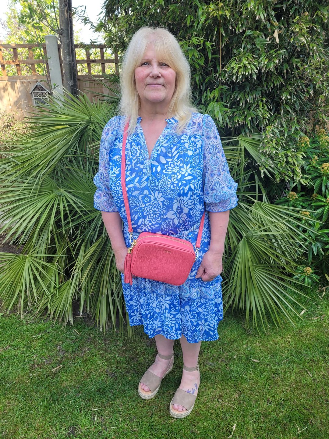 Customer photo review of Leather Lady Cross Body Bag