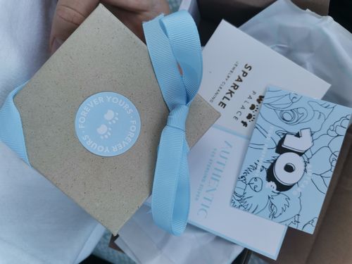 Customer photo review of Custom Love Necklace